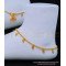 ANK095 - 10.5 Inch Unique Gold Beads with Leaf Design Gold Plated Anklet for Women