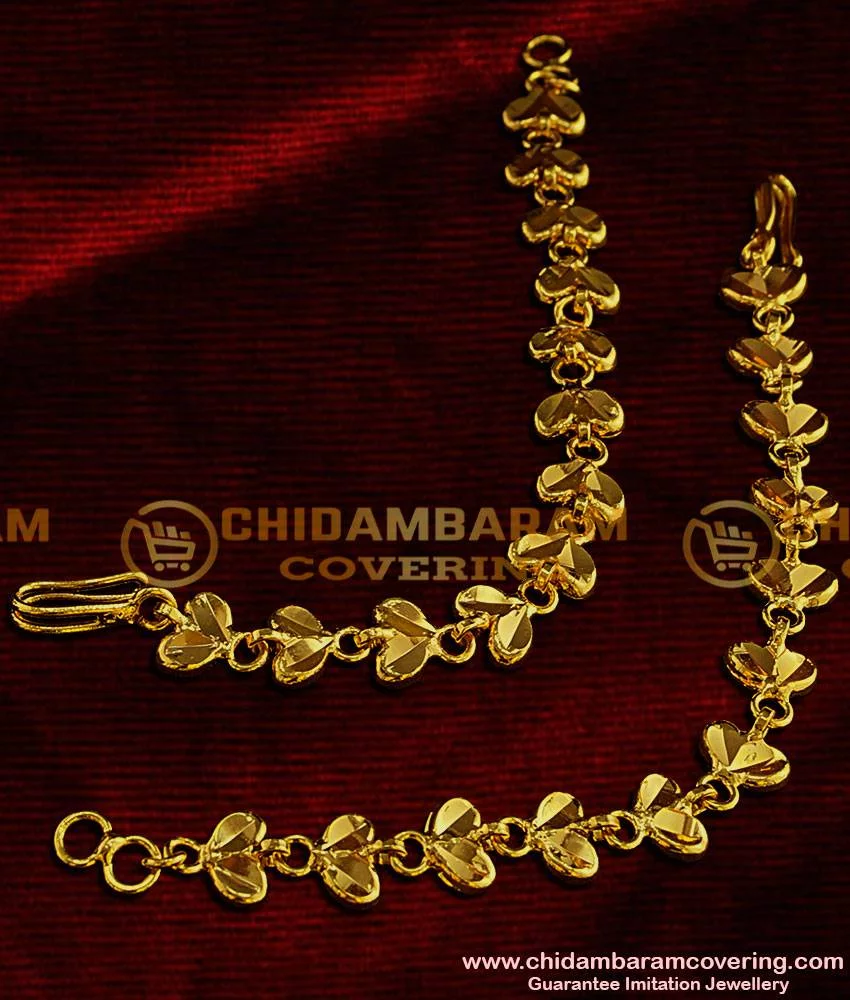 Big size - m/w hook for chain - gold plated - design 2 – Soni Fashion®