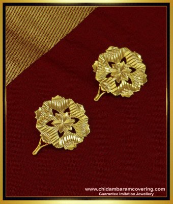MAT125 - Indian Hair Jewellery Gold Look Guaranteed Hair Clips Flower Design Bridal Hair Accessories Online