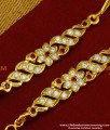MAT44 - Latest Impon Real Gold Design Bridal Wear Stone Side Ear Straight Mattal Online
