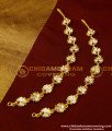 MAT93 - Five Metal Full Ad Stone Gold Plated Flower Design Impon Mattal Online Shopping