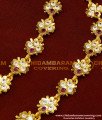 MAT93 - Five Metal Full Ad Stone Gold Plated Flower Design Impon Mattal Online Shopping