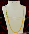 MCHN132 - 30 Inches Daily Wear Thali Saradu CZ Multi Stone Leaf Design Side Mugappu For Women