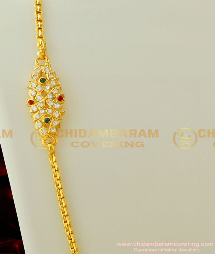 MCHN142 - 30 Inches Trendy Impon Multi Stone Mugappu With Long Chain Design Buy Online Shopping
