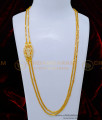 Traditional White Stone Gold Lakshmi Mugappu Design With 2 Line Chain 