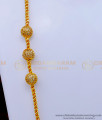 1 Gram Gold Plated Ball Mugappu Thali Chain Designs