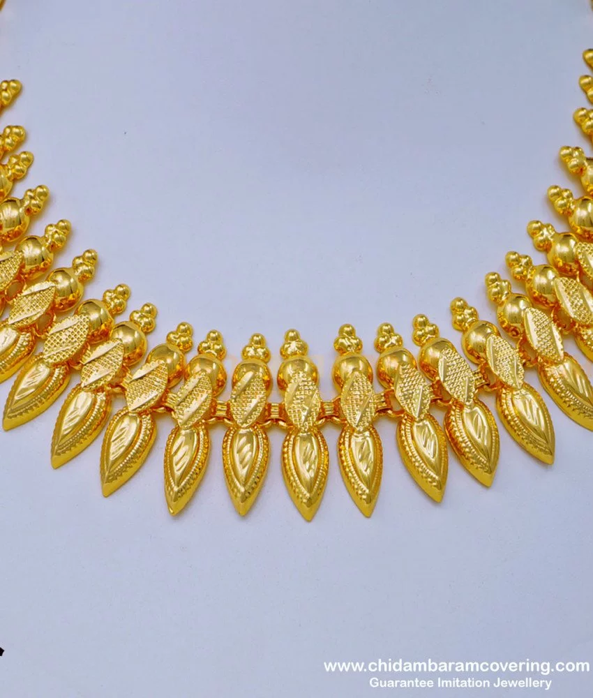 1Gram Gold Covering Kerala Necklace
