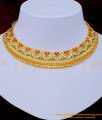five metal choker, impon choker necklace, new model impon necklace, necklace designs online,