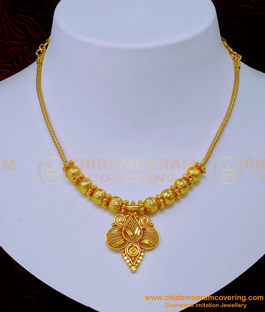 1 gram gold necklace, simple gold necklace design, gold plated necklace with price, gold plated necklace online, necklace design, gold design necklace, plain necklace, 