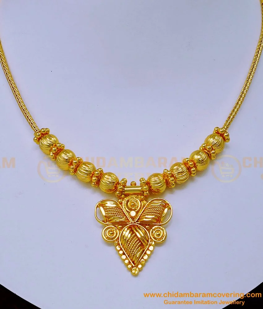 Buy Simple Bridal Gold Necklace Design South Indian Jewellery Buy ...