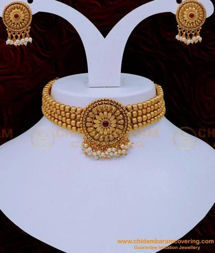 Single Diamond Choker Necklace | Jewelers Resource