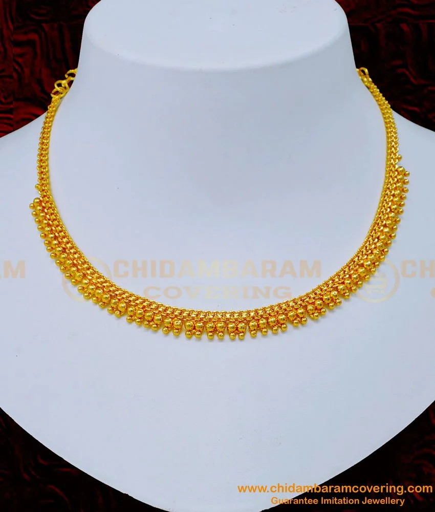 Buy Simple Necklace Design Gold Plated Jewellery Online