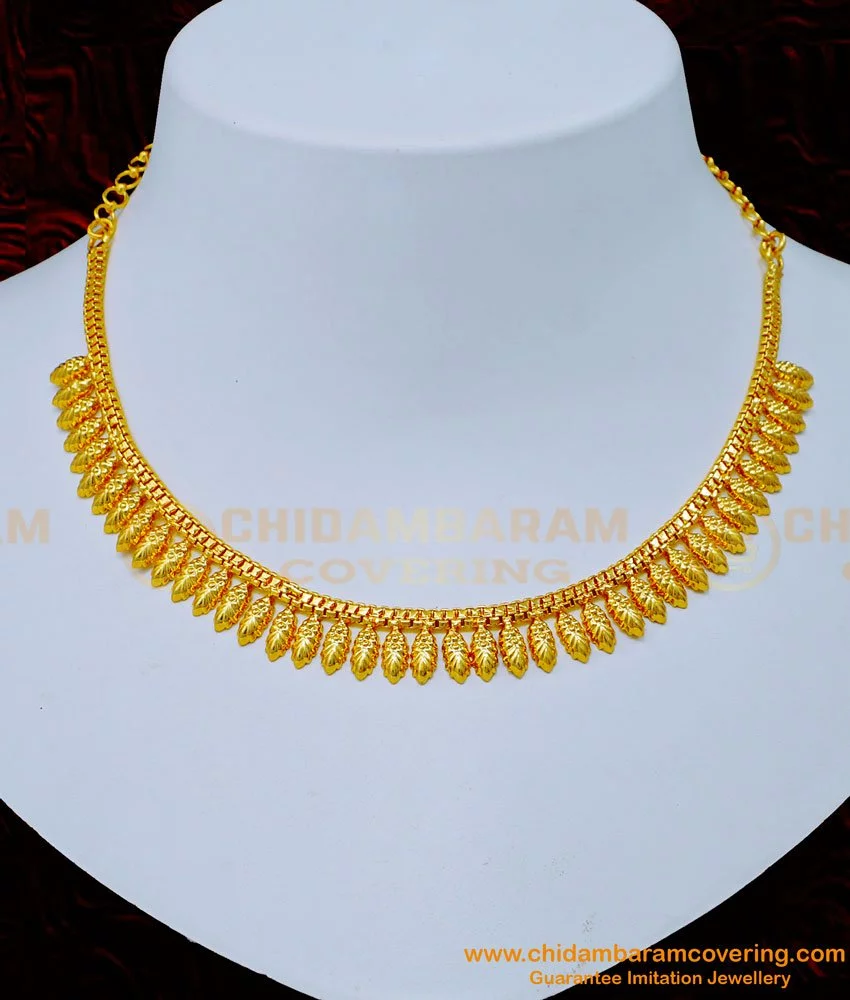 Buy Bridal Wear One Gram Gold Necklace Designs for Women