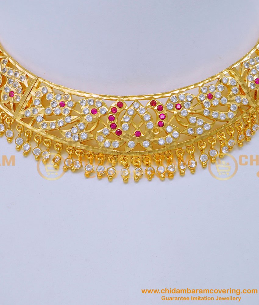 Attractive Gold Design Impon Choker Necklace for Wedding