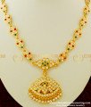 NLC258 - Beautiful First Quality Multi Stone Look Like Gold Design Impon Attigai Necklace Buy Online
