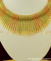 NLC261 - Most Attractive Party Wear Ruby Emerald Gold Plated Choker Set for Wedding Reception  