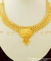 NLC282 - Traditional Look Gold Covering Guarantee Necklace Design for Women