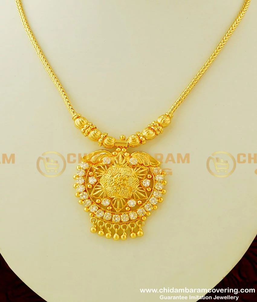 Buy Trendy Necklace Collections Light Weight Simple Wedding Gold ...