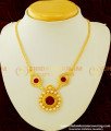 NLC336 - Buy Beautiful Kerala Style White Stone Palakka Necklace Artificial Jewellery 
