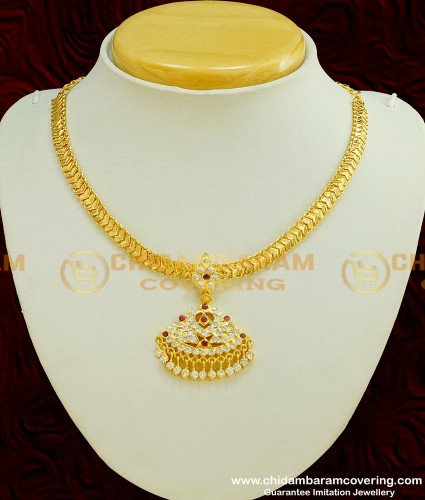 NLC373 - Traditional Impon Attigai Handmade South Indian Imitation Jewellery Collections 