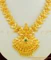 NLC416 - Elegant Modern Gold Necklace Design Single Emerald Stone Pendant Designer Necklace 