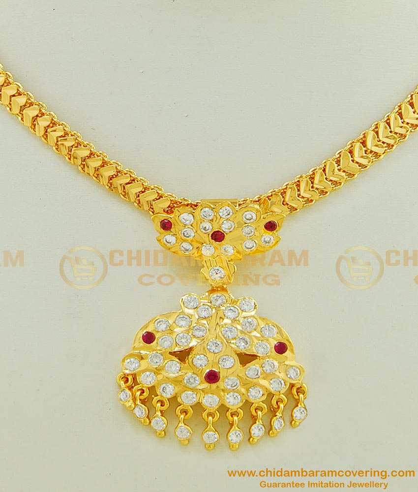 NLC475 - New Design Impon Attigai Necklace Indian Traditional Jewellery Online
