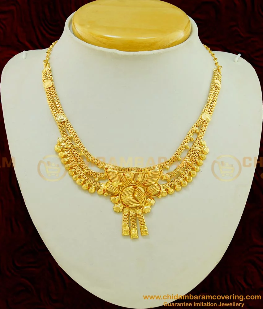 Buy online Gold Plated Necklace Set from Imitation Jewellery for Women by  Spargz for ₹1109 at 60% off | 2024 Limeroad.com