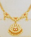 NLC631 - Five Metal Impon Attigai Necklace Design Traditional Indian Fashion Jewelry Online