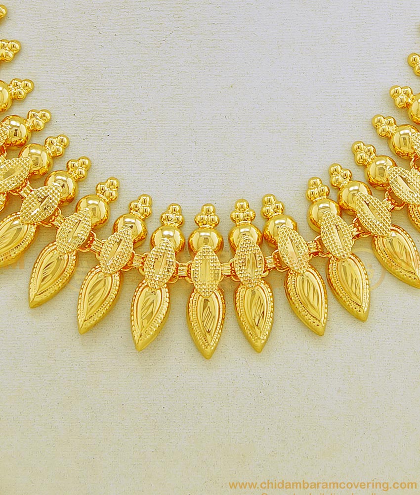 NLC650 - Gold Inspired Latest Light Weight Kerala Necklace Bridal Jewelry for Wedding
