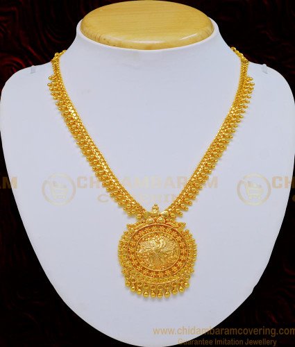 NLC729 - Bridal Wear New Simple Plain Necklace Design Buy Indian Bridal Jewelry Online