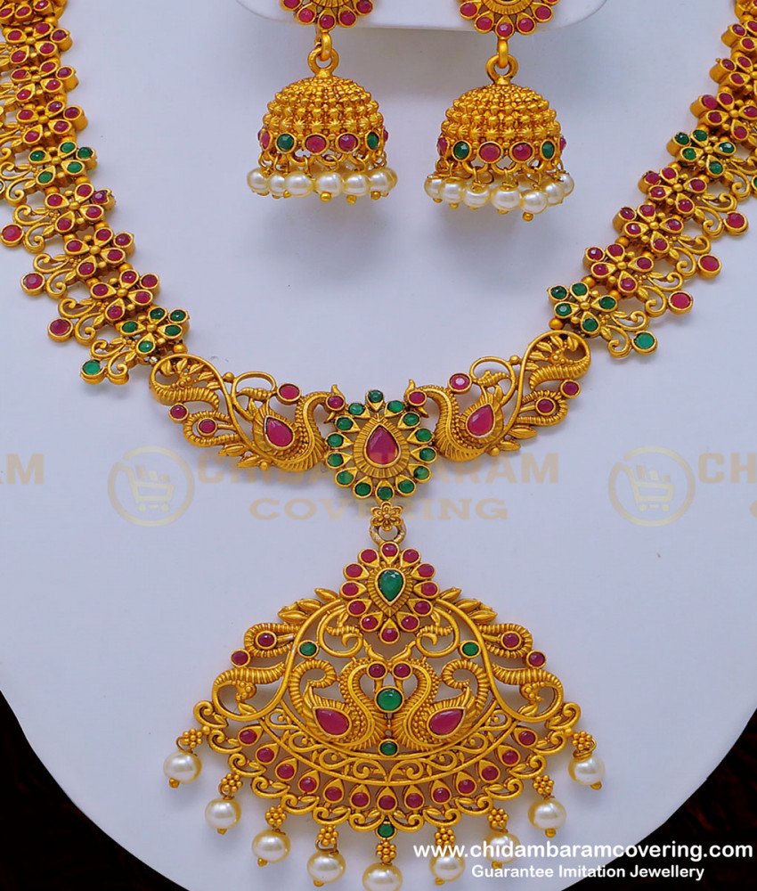 fashion jewellery-temple necklace-negas necklace-nagas-jewellery-templejewellery  