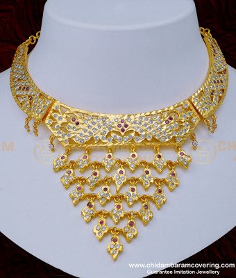 NLC992 - New Arrival Bridal Wear First Quality Impon Choker Necklace for Wedding