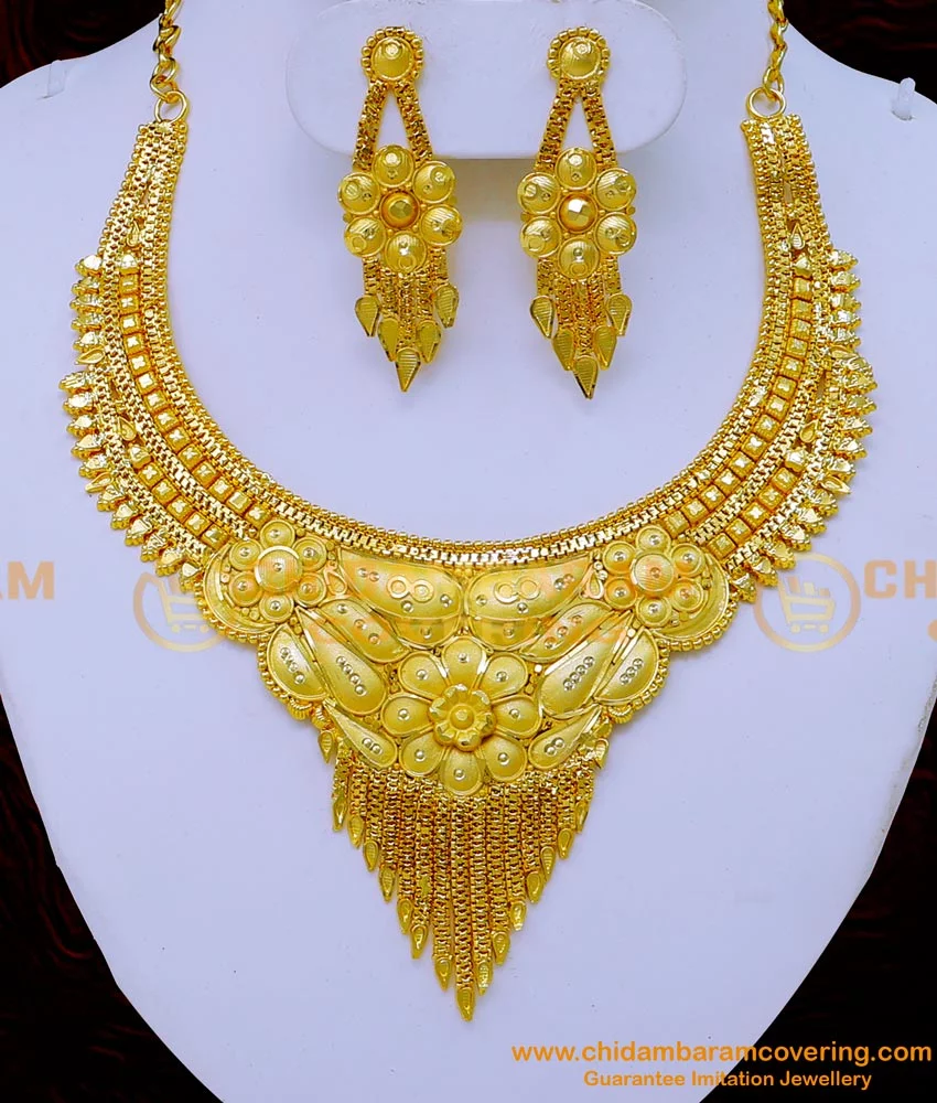 CZ and Pearl Necklace and Earring Set Gold | Necklace, Pearl necklace  designs, Fancy jewelry necklace