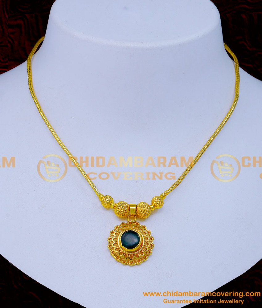 green palakka, palakka mala, palakka necklace, gold plated palakka necklace,one gram gold palakka necklace,