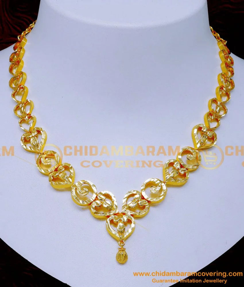 CANDERE - A KALYAN JEWELLERS COMPANY 22kt (916) Yellow Gold Traditional/ Wedding Tushi Choker Necklace for Women : Amazon.in: Fashion