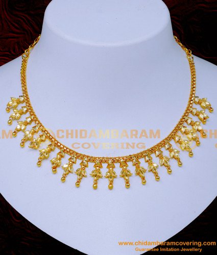 NLC1385 - Latest Wedding Modern Gold Necklace Designs Online
