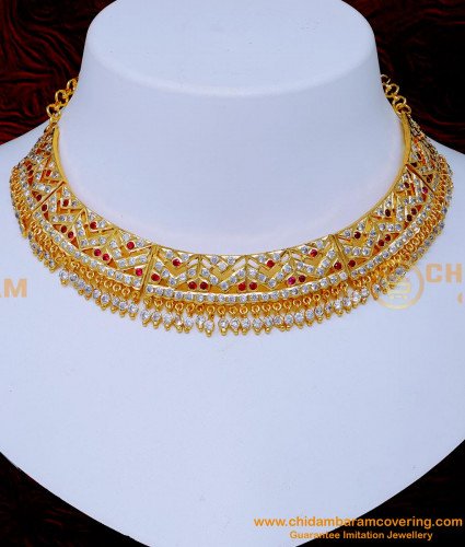 NLC1416 - First Quality Necklace Gold Choker Design Impon Jewellery