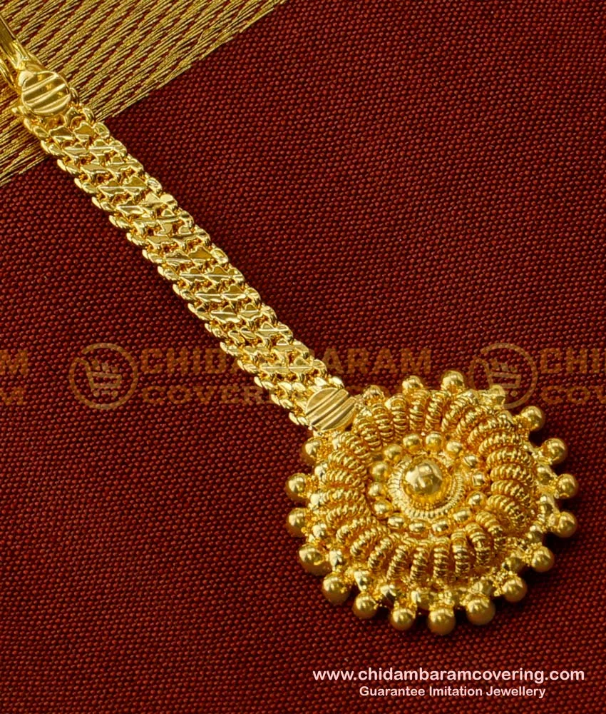 Buy Indian Wedding Jewellery Cute Small Size Maang Tikka for Front Puff  Hairstyle