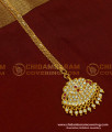 NCT076 - Traditional Impon Stone Nethi Chutti Gold Design Maang Tikka for Wedding 