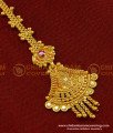 NCT120 - Buy Gold Plated Gold Design Red Stone Maang Tikka Online 