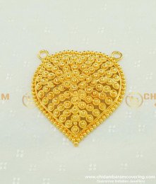 PND035 - New Heart Shape Spring Flower Dot Model Gold Locket Design for Ladies  