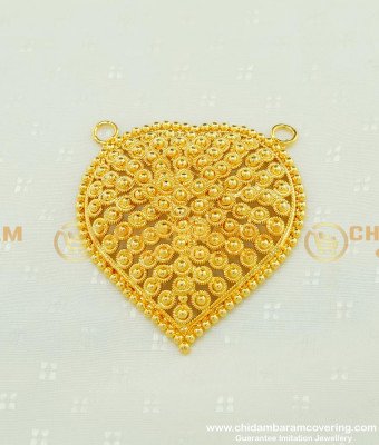 PND035 - New Heart Shape Spring Flower Dot Model Gold Locket Design for Ladies  