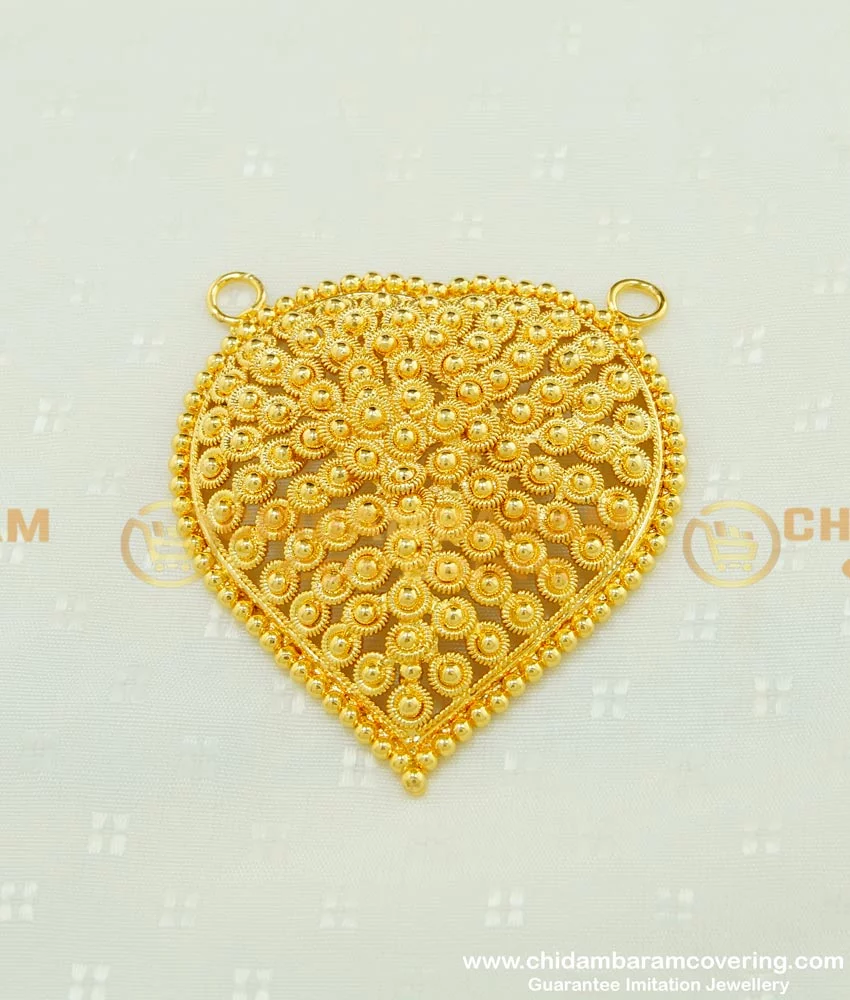 Buy New Heart Shape Spring Flower Dot Model Gold Locket Design for ...