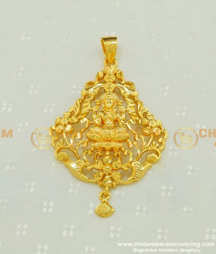 PND045 - New Collection Traditional Lakshmi Gold Pendant Design for Chain 