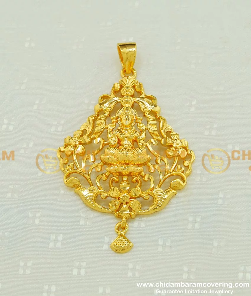 Buy New Collection Traditional Lakshmi Gold Pendant Design for Chain