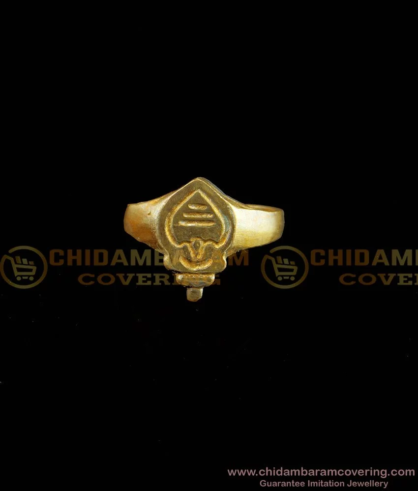 1 Gram Gold Plated Krishna With Diamond Delicate Design Ring For Men -  Style B248 at Rs 2650.00 | Gold Plated Rings | ID: 2850381207388