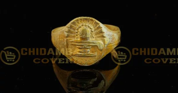 morir Gold Plated Asht-Dhatu Shiva Lingam Design Spiritual Finger Ring  Hindu Temple jewellery For Man & Women : Amazon.in: Fashion