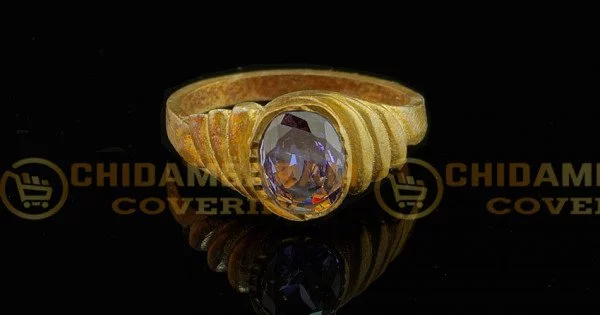 rng052 impon blue stone ring design five metal rings buy online 1