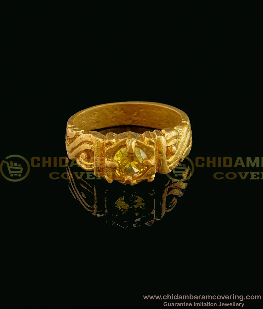Brass Rg021 Single Stone Ring AD For Men And Women at Rs 45/piece in Jaipur