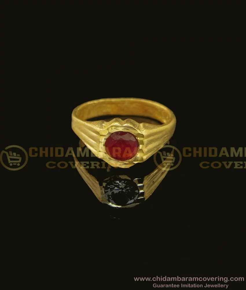 Buy Impon Finger Ring One Gram Gold Leaf Design Ring Indian Jewellery